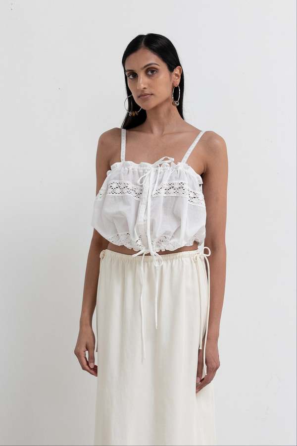 ASTR The Label Lace Abrielle Tie Top ASTR The Label Lace Abrielle Tie Top