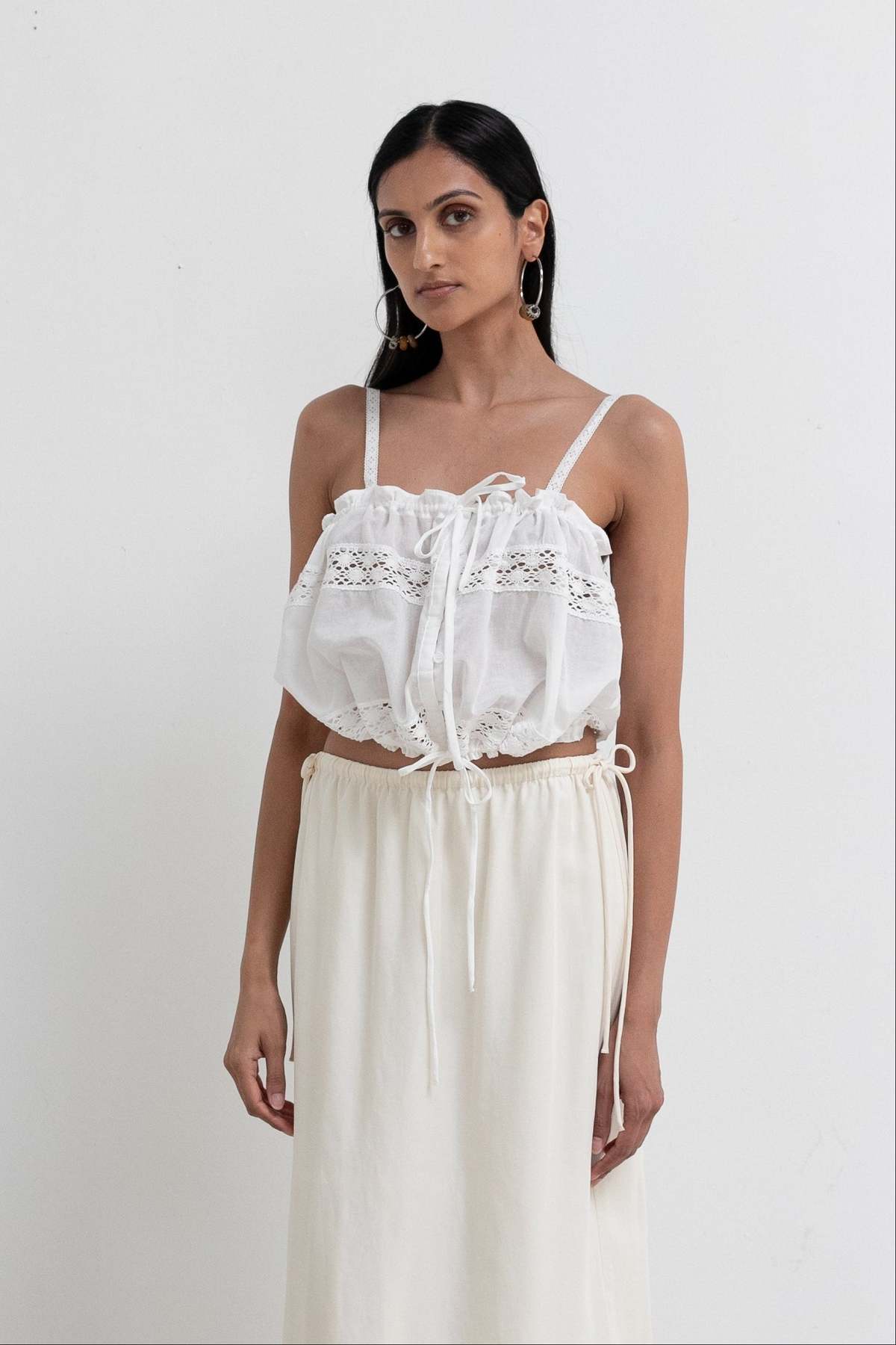ASTR The Label Lace Abrielle Tie Top - Image 1 of 4