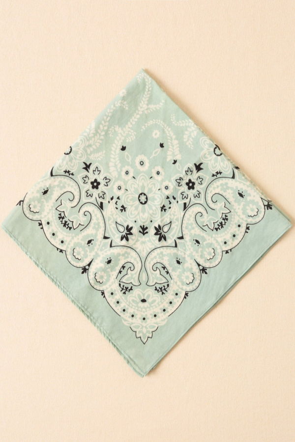 Alix Of Bohemia Bodhi Searise Bandana Scarf - Light Turquoise