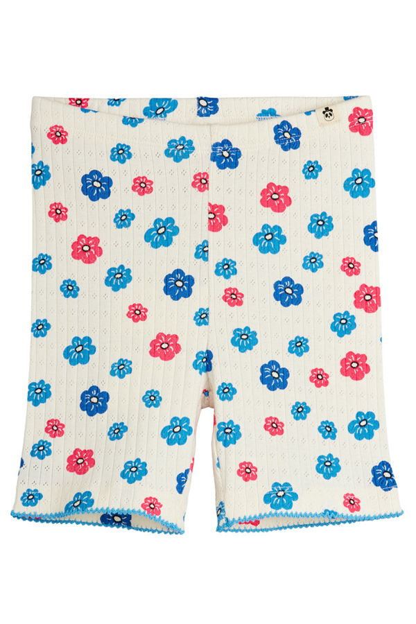 KIDS Mini Rodini Flowers Print Bike Shorts - Multicolour