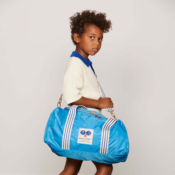 KIDS Mini Rodini Cable Knit Polo T-Shirt - White