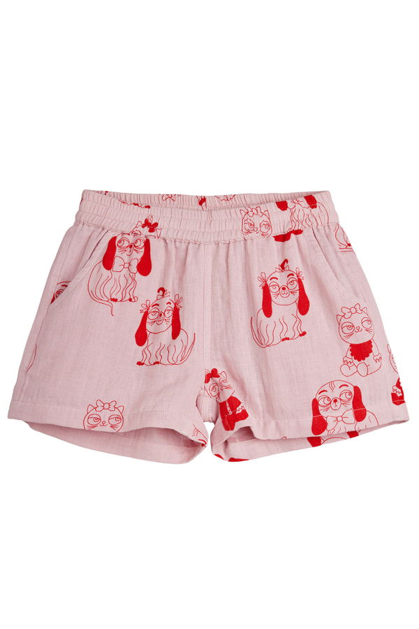 KIDS Mini Rodini Mini Babies Print Shorts - Pink