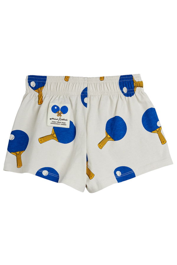 KIDS Mini Rodini Table Tennis Print Shorts - Gray