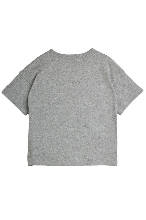 KIDS Mini Rodini Mini Babies Patches T-Shirt - Gray Melange