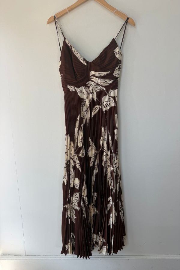 ASTR The Label Clea Dress - Brown Floral