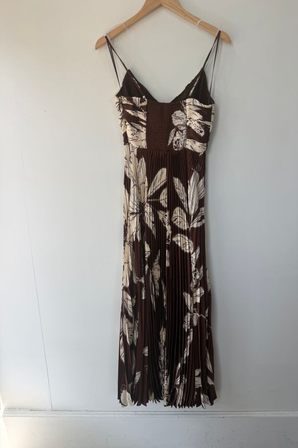 ASTR The Label Clea Dress - Brown Floral