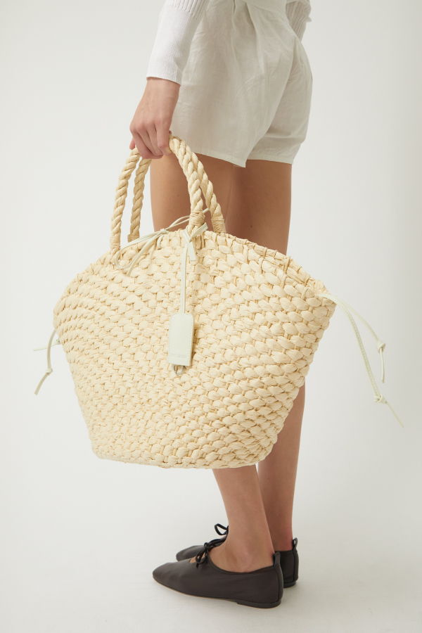 BRIE LEON Straw Basket Tote