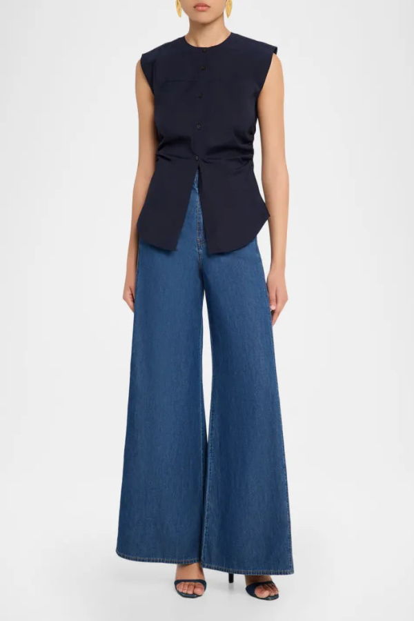 Veronica Beard Harini Top - Navy