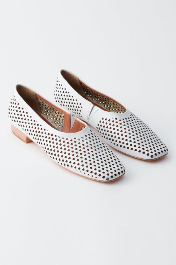Rachel Comey Barral Flat - White Mini Punch