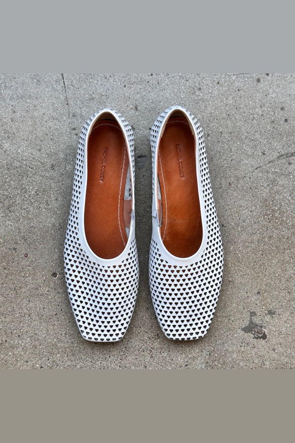 Rachel Comey Barral Flat - White Mini Punch