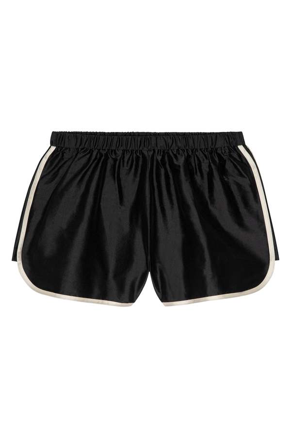 Donni. The Taffeta Racer Stripe Short