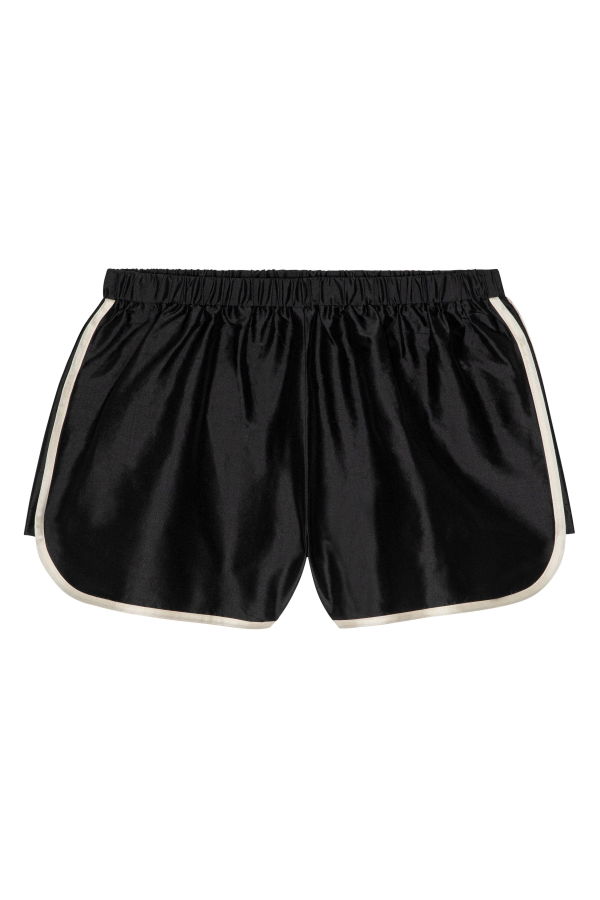 Donni. The Taffeta Racer Stripe Short