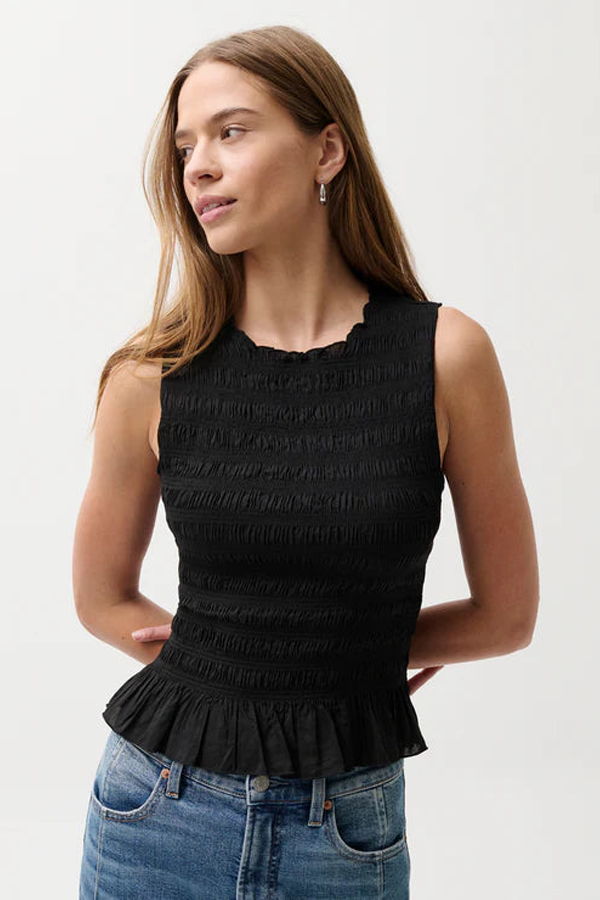Pistola Phoebe Smocked Tank - Black