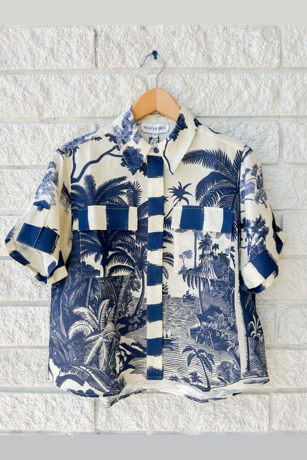 Hunter Bell Hawkins Top - Bermuda Toile