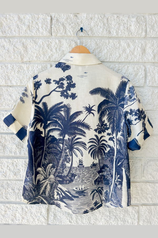 Hunter Bell Hawkins Top - Bermuda Toile