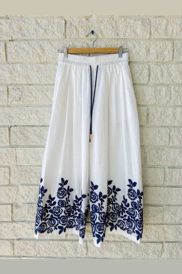 Hunter Bell Whisper Pant - White Rose Fence