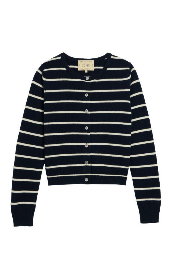demylee Ava Navy Stripe Cardigan