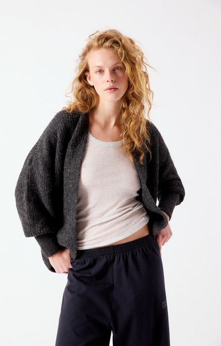 TRUNK PROJECT Multicolor Cropped Cardigan Jacket - Grey | Garmentory