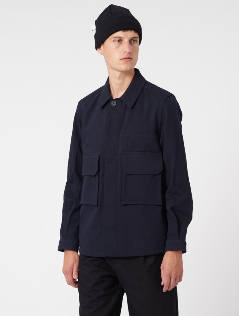 ジャケット・アウター STUDIO NICHOLSON WINTER FILD JACKET Studio Nicholson Loft Injection Down Jacket Black