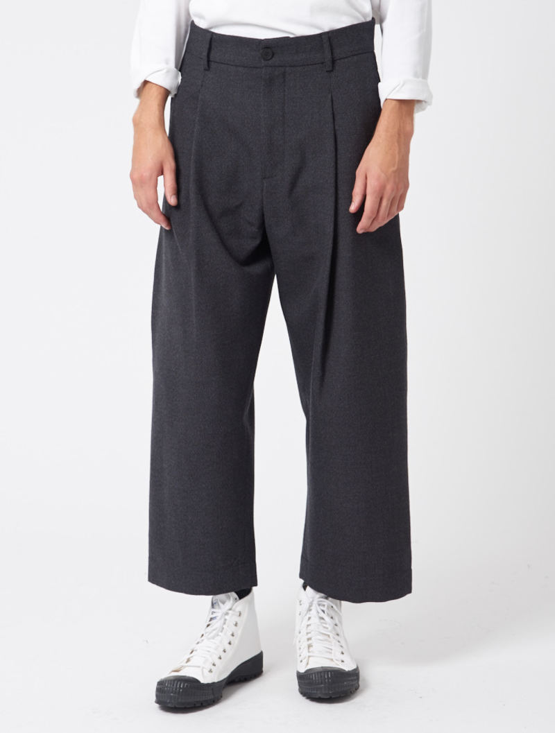 Studio Nicholson Bryn Volume Trousers - Grey | Garmentory