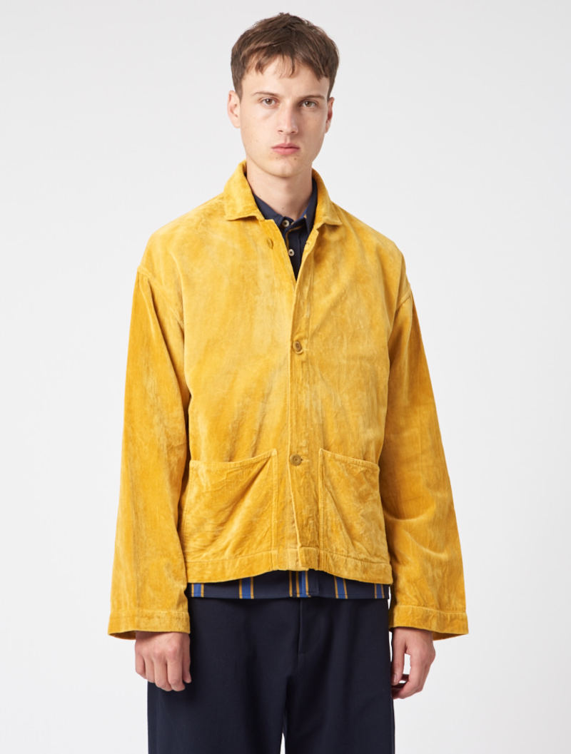 ジャケット・アウター story mfg time jacket Story Mfg Velvet Short On Time Jacket - YELLOW | Garmentory