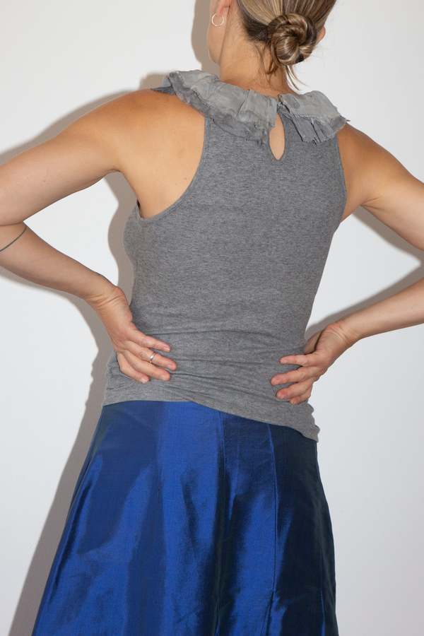 Dondup Silk Ruffle Tank