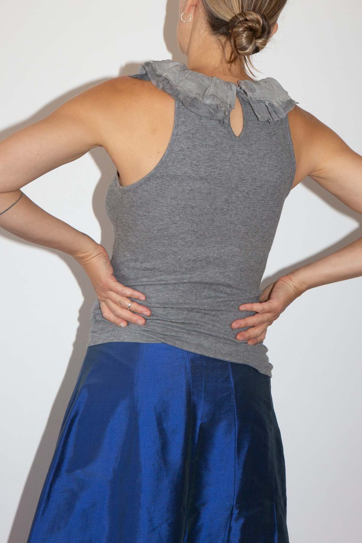 Dondup Silk Ruffle Tank - Image 3 of 3
