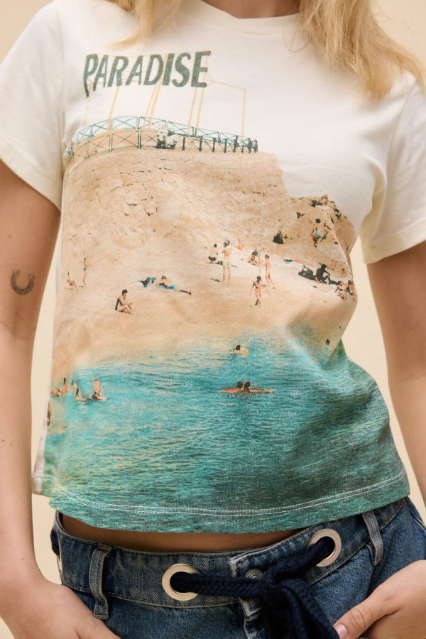 Daydreamer Paradise Vintage Tee - Stone Vintage