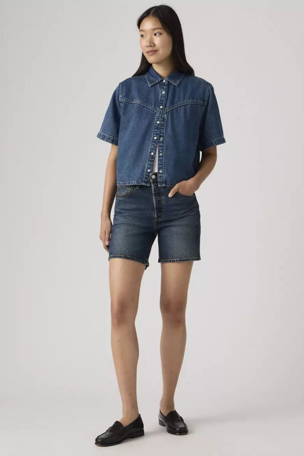 Levi's 501 Mid-Thigh Short Quit Shift - Denim