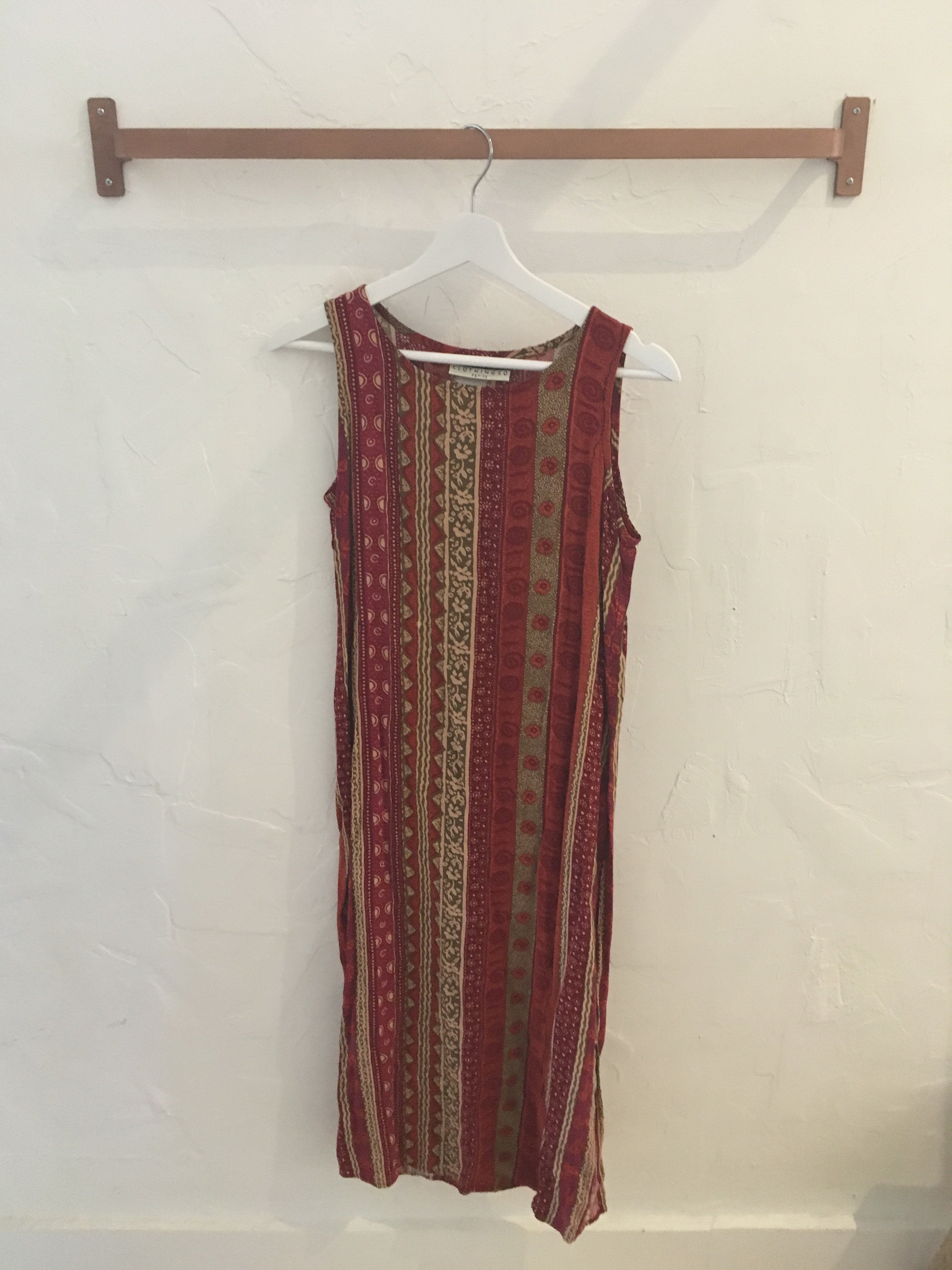 90s Red Tribal Print Pattern Slip Midi Dress - Size Petite | Garmentory 90s Red Tribal Print Pattern Slip Midi Dress - Size Petite | Garmentory
