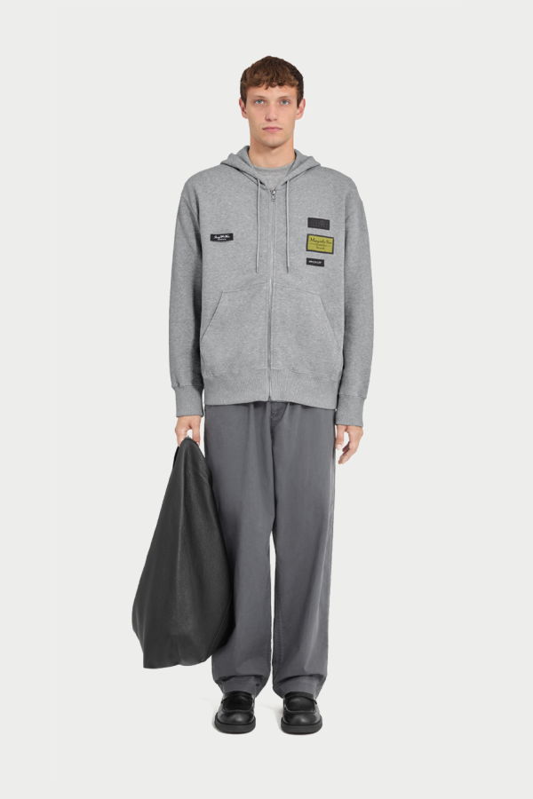 MM6 Maison Margiela Jacquard Label Hooded Sweatshirt