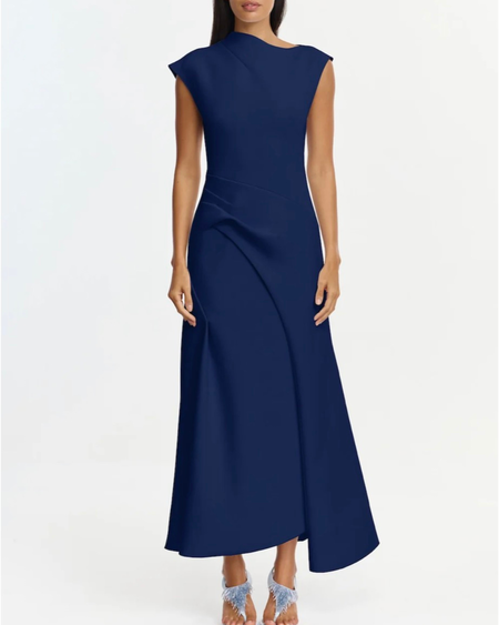 bilston midi dress Acler Bilston Cotton-Blend Midi-Dress