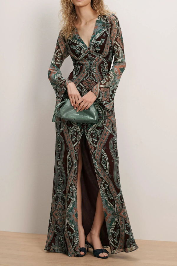 Veronica Beard Daciana Dress - Raisin Multi