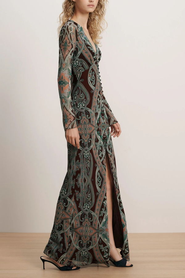 Veronica Beard Daciana Dress - Raisin Multi