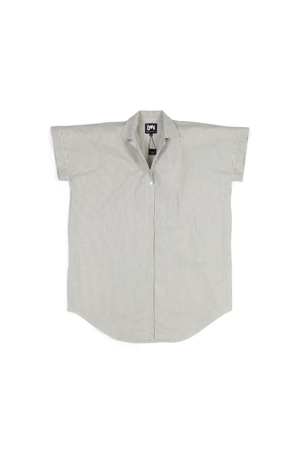 LWN Nou Dress - Pencil Stripe - Natural