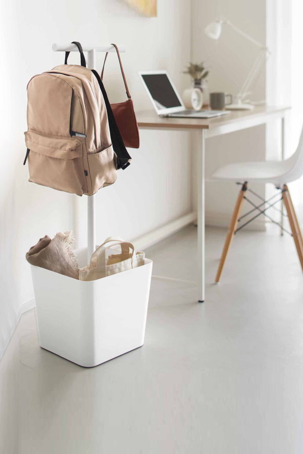Yamazaki Home Backpack Stand With Cubby Closet Organizer