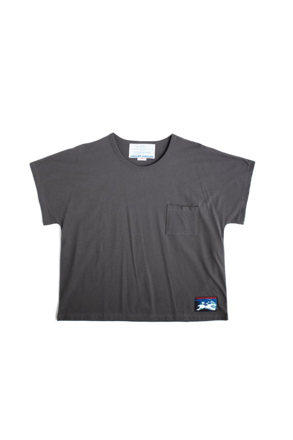 Jungles Slim Slouch Tee - Washed Grey