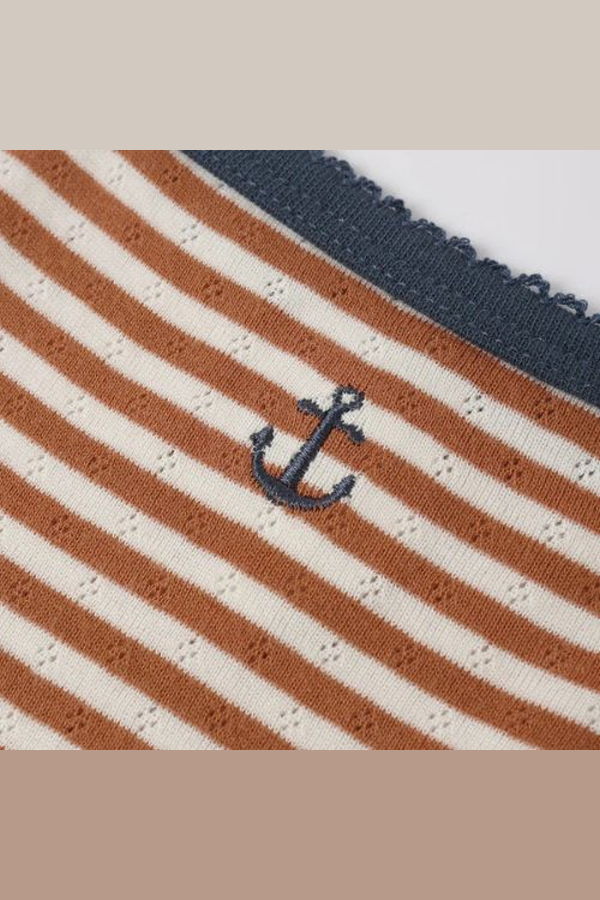 KIDS Rylee + Cru Lea Dress - Poppy Stripe