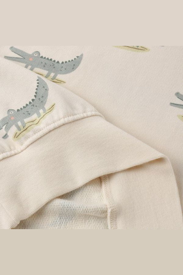 KIDS Rylee + Cru Relaxed Sweatshirt Alligators - Natural