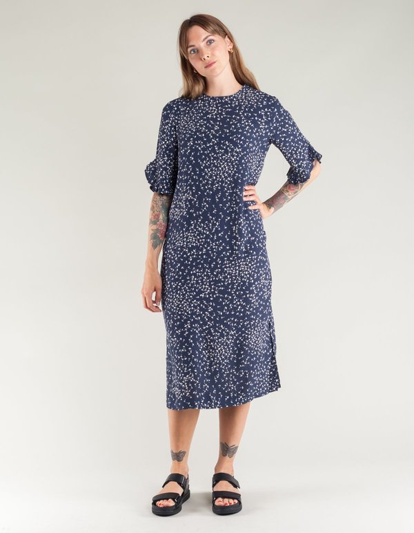 barra crepe twist dress