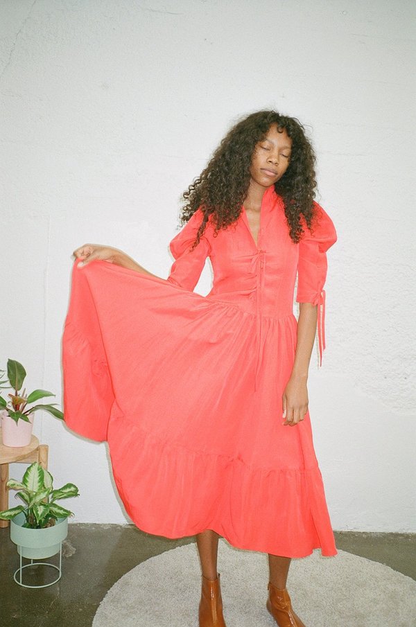 Maryam Nassir Zadeh Milagra Dress - Red | Garmentory Maryam Nassir Zadeh Milagra Dress - Red | Garmentory