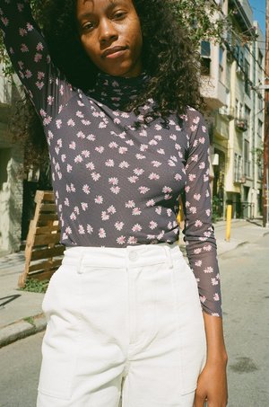 ganni tilden mesh total eclipse