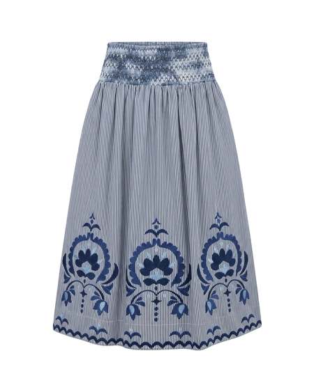 Wales Bonner Sunrise Wrap Skirt - Orange | Garmentory