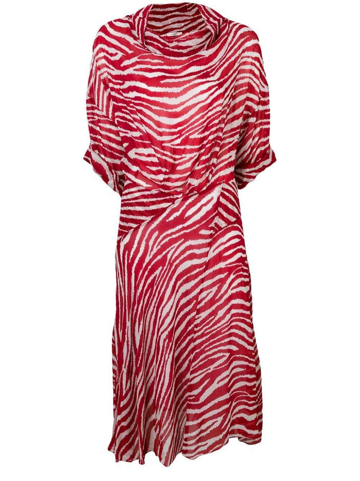 red zebra print dress