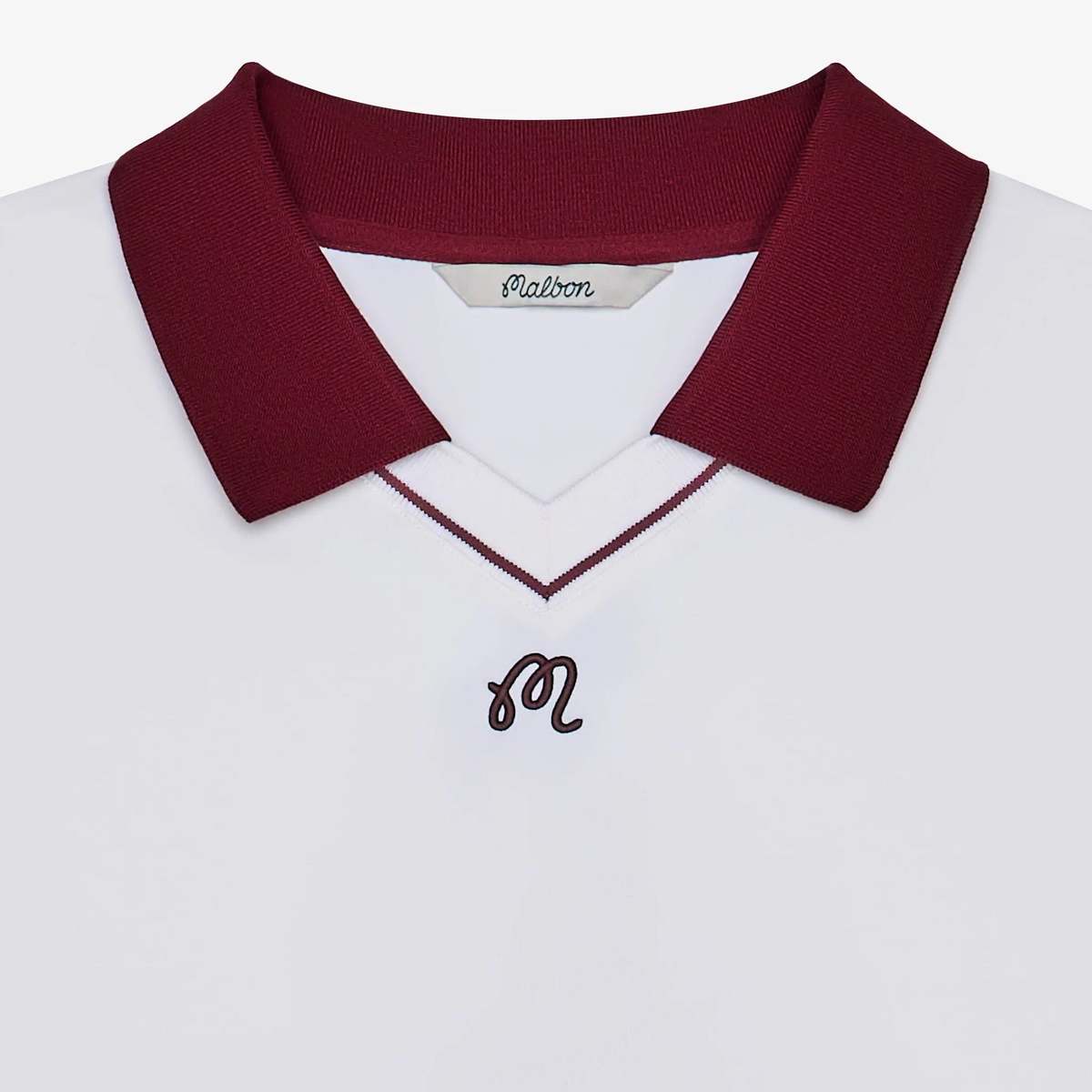 MALBON GOLF Barrio Polo - White - Image 3 of 3