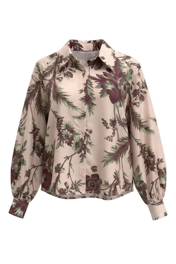 Alix Of Bohemia Elfie Summermoss Silk Shirt
