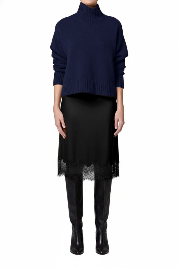 Citizens of Humanity Lace Trimmed Skirt - Black