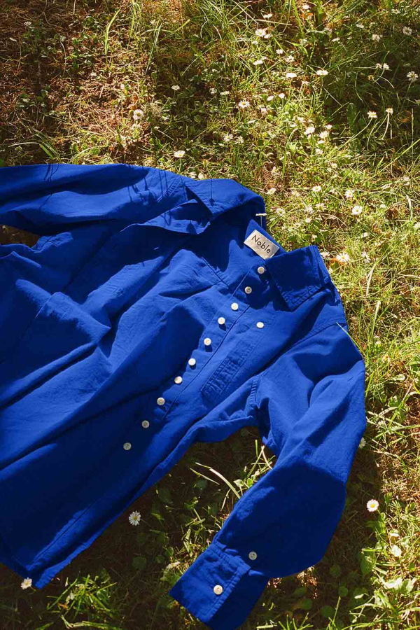 Noble Collared Shirt - Cobalt