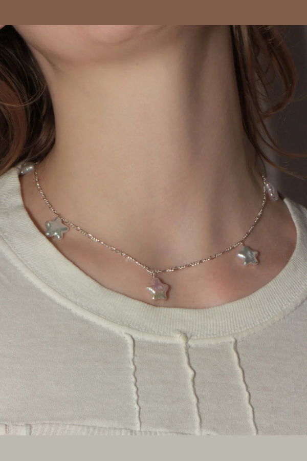 Marland Backus Seeing Stars Necklace - White