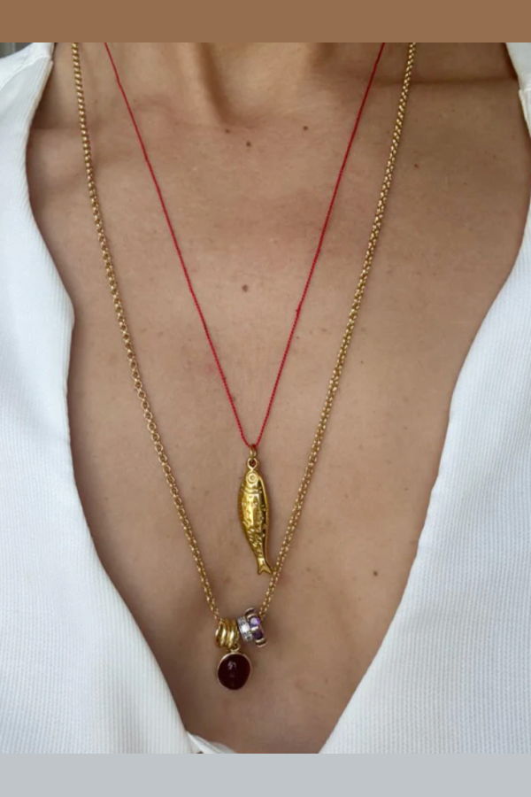 By Orly Sardine Necklace - Red